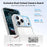 CASEKOO for iPhone 18 Pro / 17 Pro Case PC + TPU Clear Anti-Yellowing Phone Cover - Transparent - 4