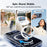 CASEKOO for iPhone 18 Pro Max / 17 Pro Max Magnetic Case Rotating Kickstand Clear PC + TPU Shockproof Back Cover - Transparent - 4