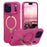 CASEKOO for iPhone 18 Pro Max / 17 Pro Max Case Magnetic Rotatable Kickstand PC + TPU Drop Protection Phone Cover - Pink - 1