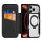 DUX DUCIS for iPhone 18 Pro Max / 17 Pro Max Leather Case  Skin X Pro Series Rotary Kickstand Cover Compatible with MagSafe - Black - 2