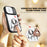 For iPhone 15 Pro Case with Slide Camera Cover Kickstand PC + TPU Protective Phone Shell - Silver - 5