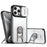 For iPhone 13 Pro Case with Slide Camera Cover Kickstand PC + TPU Protective Phone Shell - Silver - 1