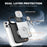 For iPhone 13 Pro Max Case with Slide Camera Cover Kickstand PC + TPU Protective Phone Shell - Silver - 7