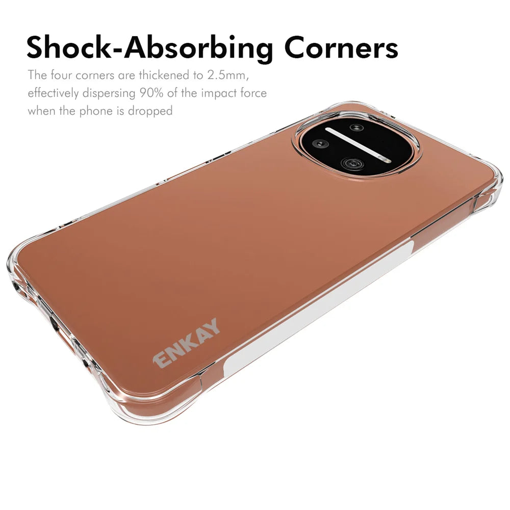 HAT PRINCE for Sharp Aquos R11 ENKAY  Clear Phone Case Shockproof Anti-slip TPU Cover - Transparent - 2