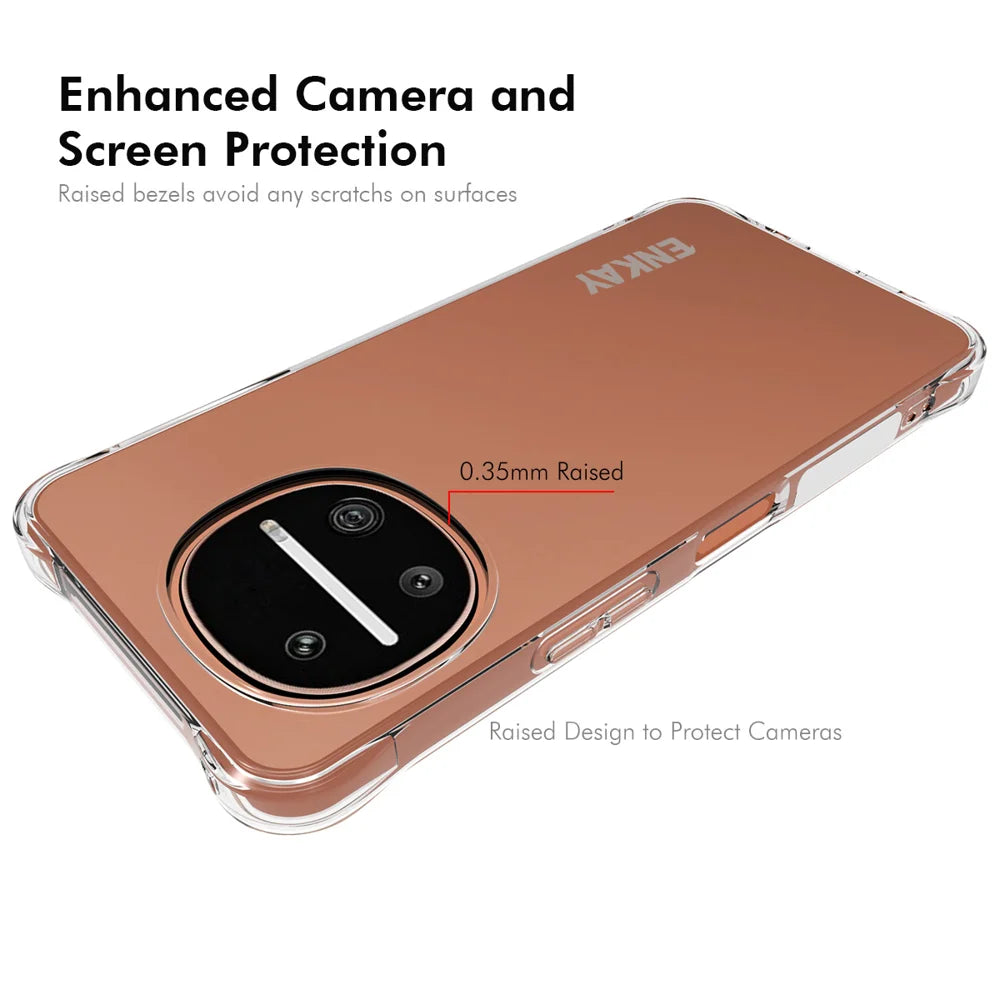 HAT PRINCE for Sharp Aquos R11 ENKAY  Clear Phone Case Shockproof Anti-slip TPU Cover - Transparent - 3