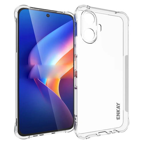 HAT PRINCE for TCL K70 Nxtpaper 5G ENKAY  Clear Phone Case Shockproof Anti-slip TPU Cover - Transparent - 1