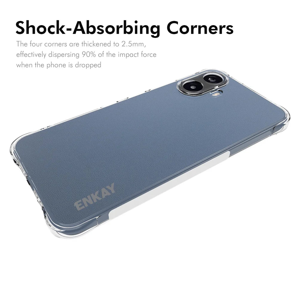 HAT PRINCE for TCL K70 Nxtpaper 5G ENKAY  Clear Phone Case Shockproof Anti-slip TPU Cover - Transparent - 2