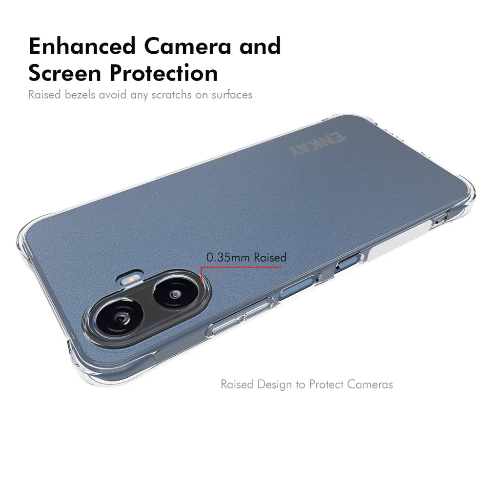 HAT PRINCE for TCL K70 Nxtpaper 5G ENKAY  Clear Phone Case Shockproof Anti-slip TPU Cover - Transparent - 3
