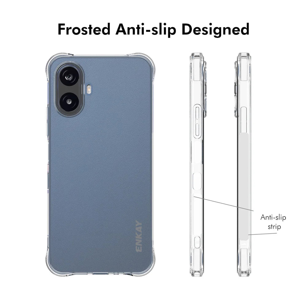 HAT PRINCE for TCL K70 Nxtpaper 5G ENKAY  Clear Phone Case Shockproof Anti-slip TPU Cover - Transparent - 4