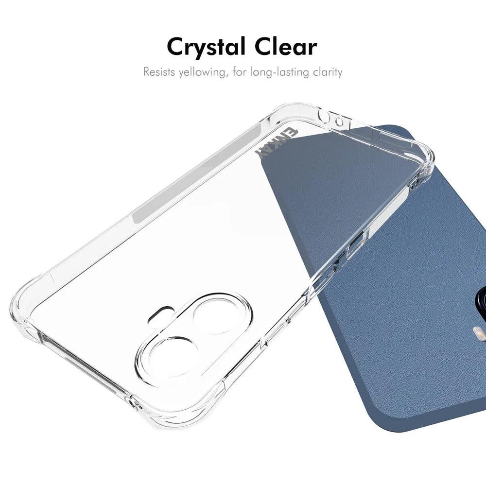 HAT PRINCE for TCL K70 Nxtpaper 5G ENKAY  Clear Phone Case Shockproof Anti-slip TPU Cover - Transparent - 5