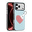 DUX DUCIS for iPhone 18 Pro / 17 Pro Case  Luvy Series PU Leather + PC Phone Case with Finger Ring / Strap - Sky Blue-Love - 1