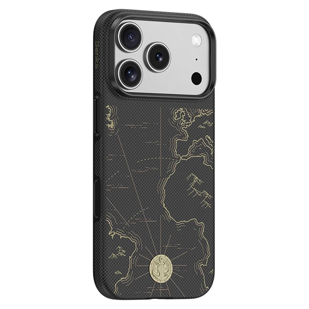 BENKS Zhen Dun X1 for iPhone 17 Pro Max Magnetic Case Aramid Fiber Full-Coverage Phone Cover - Sea of Time - 1