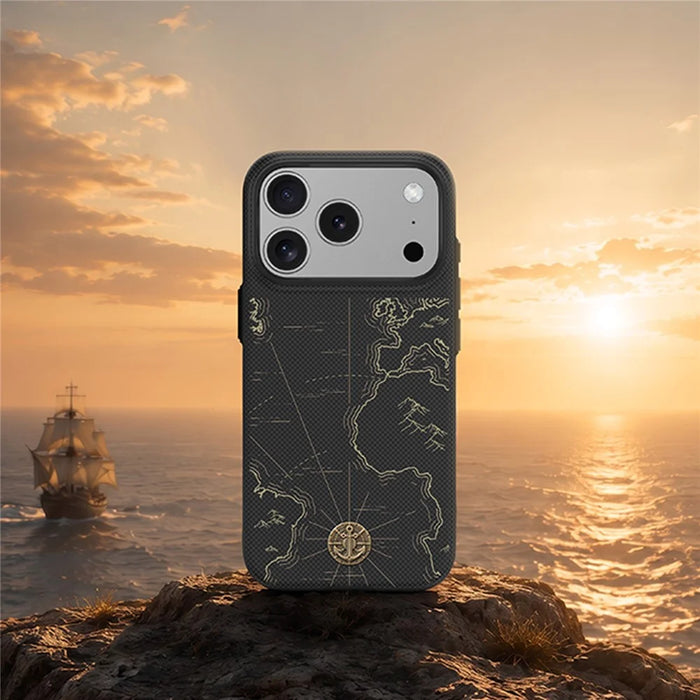 BENKS Zhen Dun X1 for iPhone 17 Pro Max Magnetic Case Aramid Fiber Full-Coverage Phone Cover - Sea of Time - 3