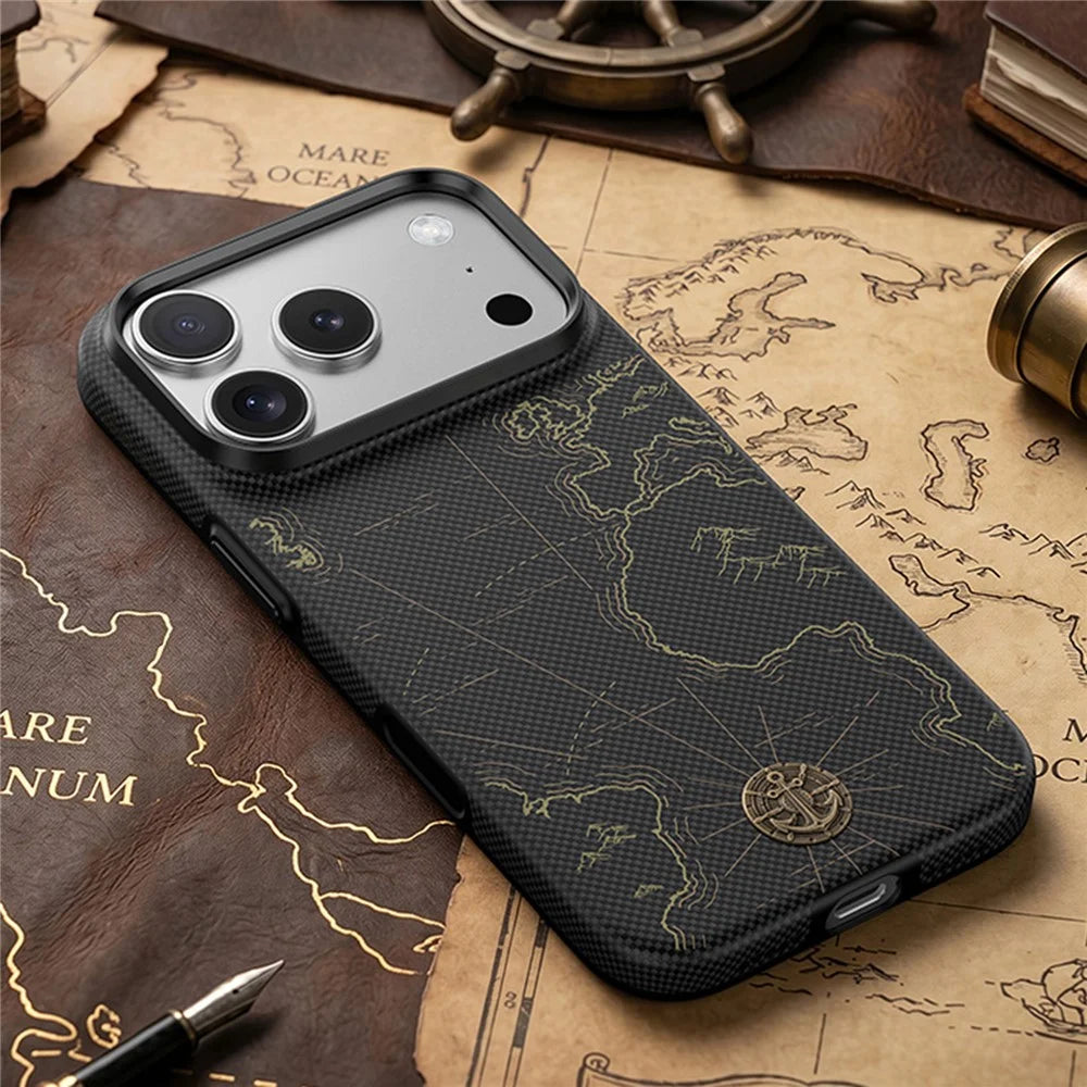 BENKS Zhen Dun X1 for iPhone 17 Pro Max Magnetic Case Aramid Fiber Full-Coverage Phone Cover - Sea of Time - 6