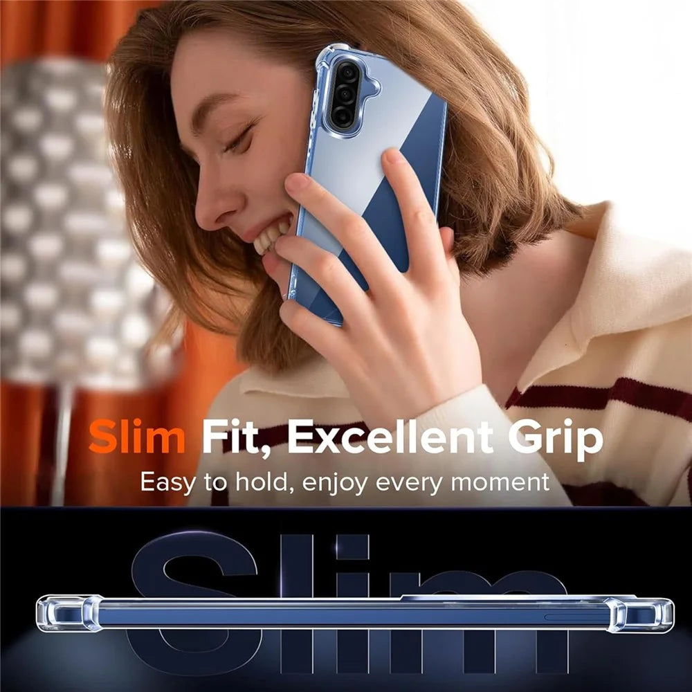 For Samsung Galaxy S25 FE Case Military Grade Drop Protection Acrylic + TPU Phone Cover - Transparent - 6