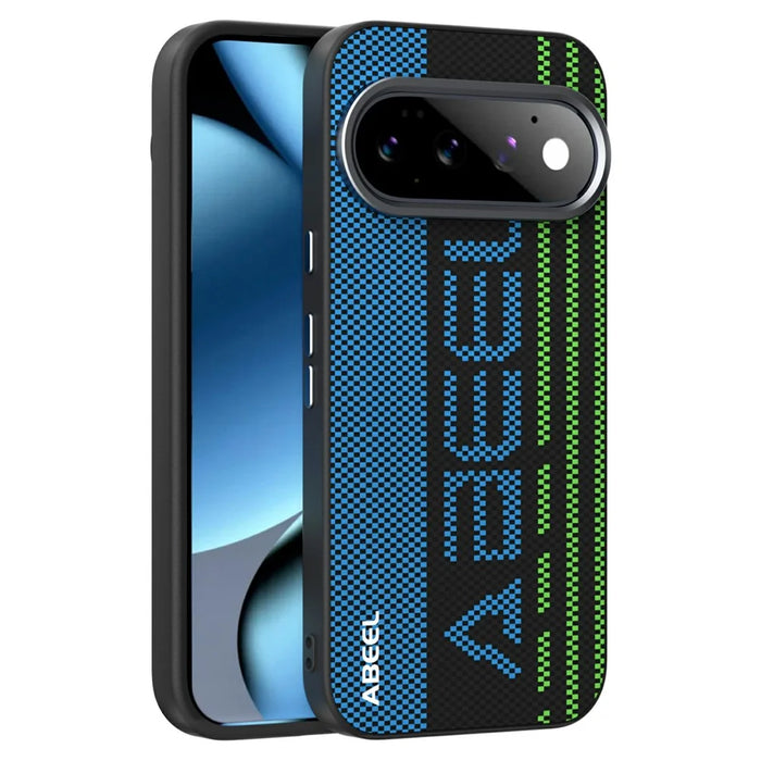 ABEEL For Google Pixel 11 Pro Magnetic Case Micro-Embossing 6D Printed PC TPU Aluminum Alloy Leather Phone Cover - Outstanding No. 1 - 1