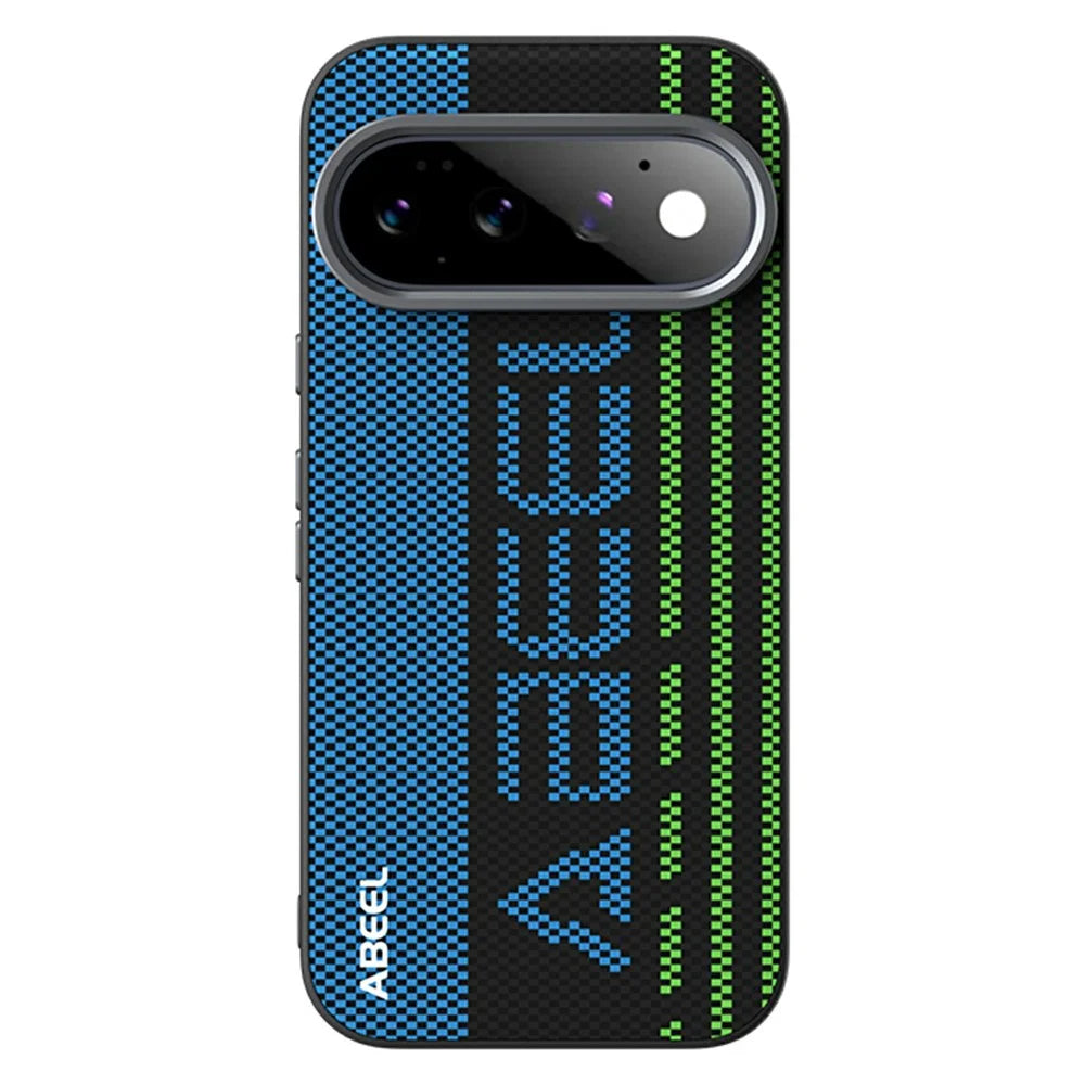 ABEEL For Google Pixel 11 Pro Magnetic Case Micro-Embossing 6D Printed PC TPU Aluminum Alloy Leather Phone Cover - Outstanding No. 1 - 2