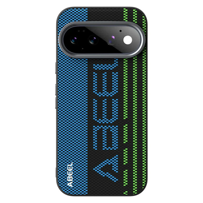 ABEEL For Google Pixel 11 Pro Magnetic Case Micro-Embossing 6D Printed PC TPU Aluminum Alloy Leather Phone Cover - Outstanding No. 1 - 2