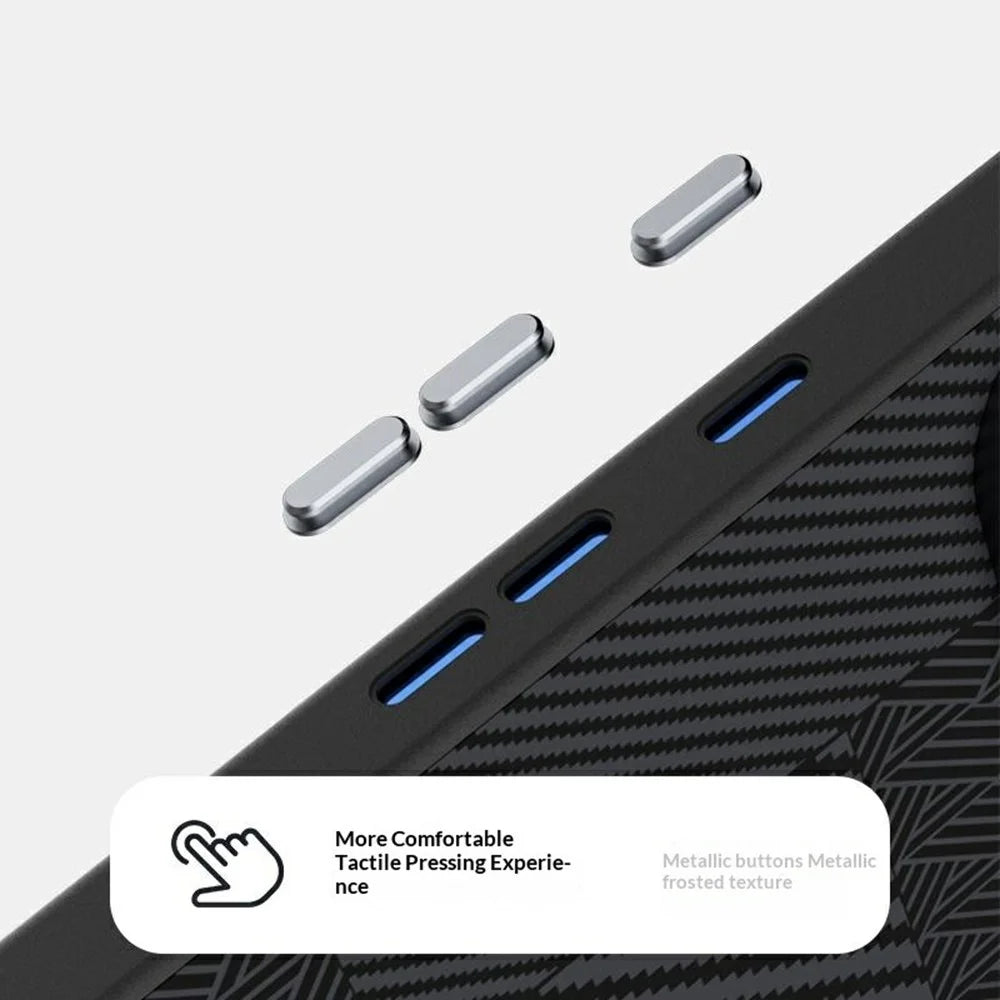 ABEEL For Google Pixel 11 Pro Magnetic Case PC + TPU + Aluminum Alloy + PU Leather Slim Phone Back Cover - Texture 2 - 5