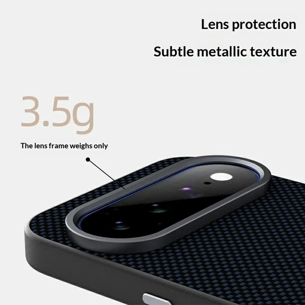ABEEL for Google Pixel 11 Pro Magnetic Case Printed PC TPU Aluminum Alloy Leather Phone Cover - Black - 6