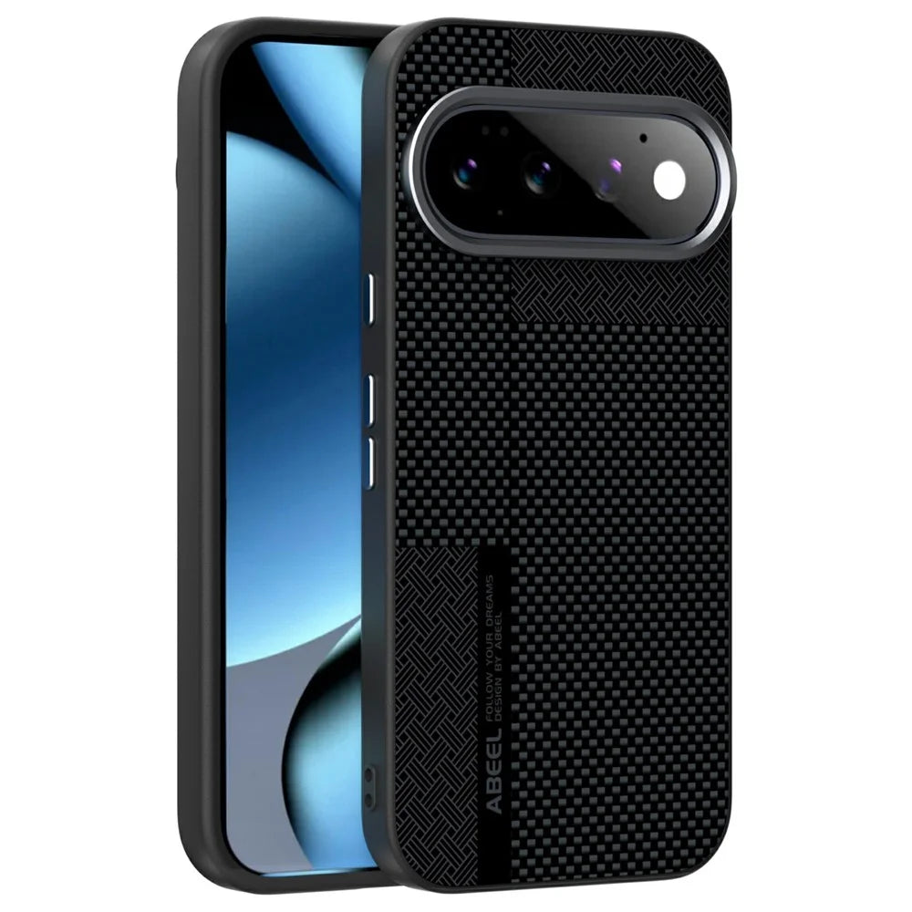 ABEEL for Google Pixel 11 Pro Magnetic Case Ultra-thin 6D Printed Shockproof TPU PC Aluminum Alloy Leather Phone Cover - Guardian Model 2 No. 2 - 1
