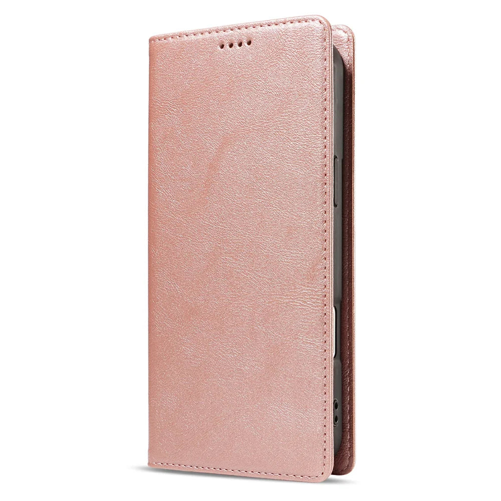 For Samsung Galaxy S26 Ultra Magnetic Case Detachable 2 in 1 Leather Wallet Phone Cover - Rose Gold - 4