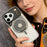 PAIKA For iPhone 17 Pro Max Magnetic Case 2 in 1 PC + TPU IMD Shockproof Phone Cover - White - 6
