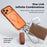CASEKOO for iPhone 18 Pro Max / 17 Pro Max Magnetic Case Hidden Buckle PC + TPU Shockproof Protective Cover with Strap - Orange - 5