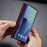 For Samsung Galaxy Z Fold8 Ultra Magnetic Case with Screen Protector Water Transfer Hard PC Hinge Protection Phone Cover - Blue - 7