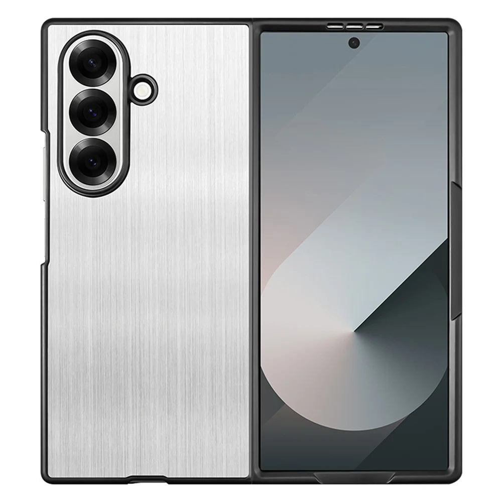 For Samsung Galaxy Z Fold8 Ultra Case Protective Stainless Steel + PC Phone Cover - Silver - 1