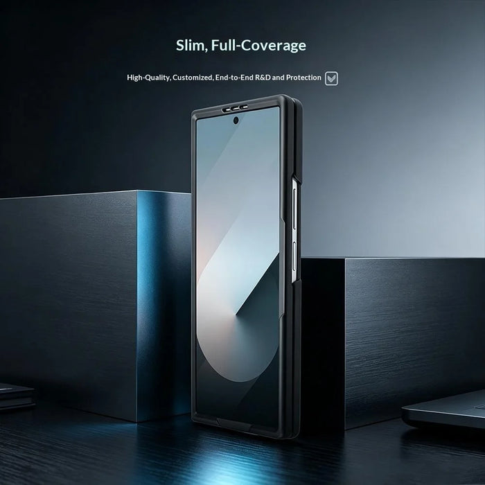For Samsung Galaxy Z Fold8 Ultra Case Protective Stainless Steel + PC Phone Cover - Silver - 5