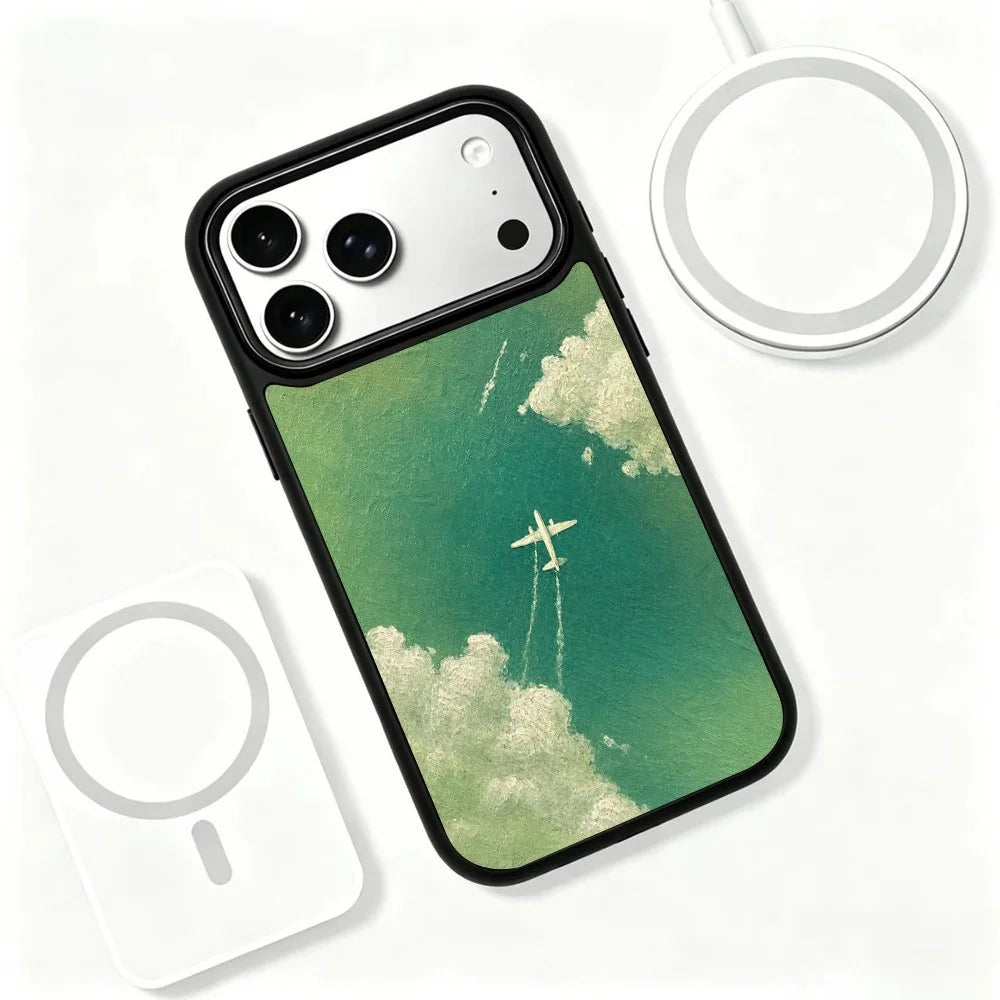 For iPhone 18 Pro Max / 17 Pro Max Magnetic Case Five Elements Series UV Pattern Printing PC + Silicone Phone Cover (B) - M00024 - 3