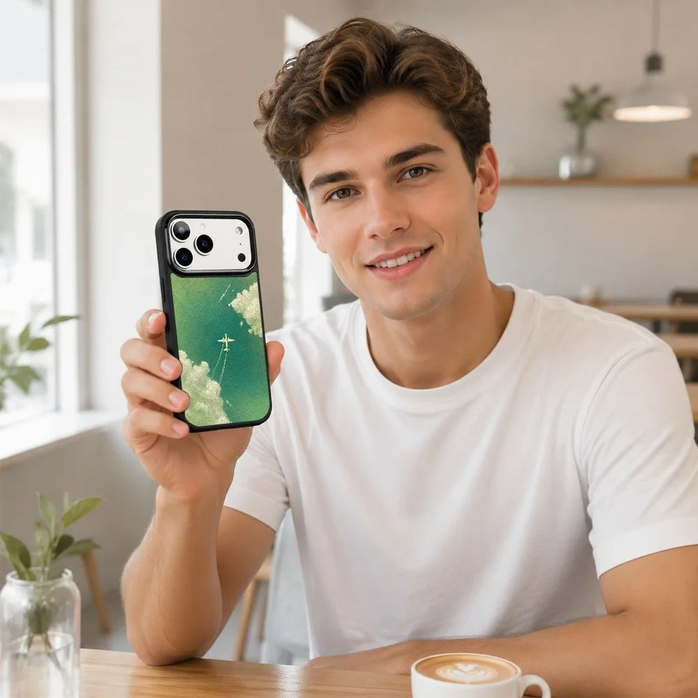 For iPhone 18 Pro Max / 17 Pro Max Magnetic Case Five Elements Series UV Pattern Printing PC + Silicone Phone Cover (B) - M00024 - 7