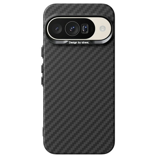 ABEEl for Google Pixel 10 / 10 Pro Magnetic Case PC + TPU Ultra Thin Minimalist Phone Cover - Carbon Fiber Texture - 1