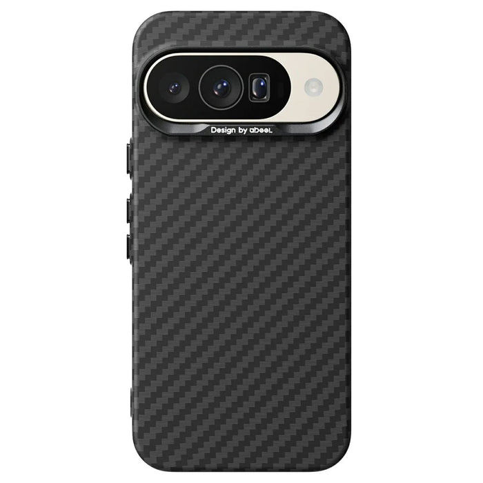 ABEEl for Google Pixel 10 / 10 Pro Magnetic Case PC + TPU Ultra Thin Minimalist Phone Cover - Carbon Fiber Texture - 1