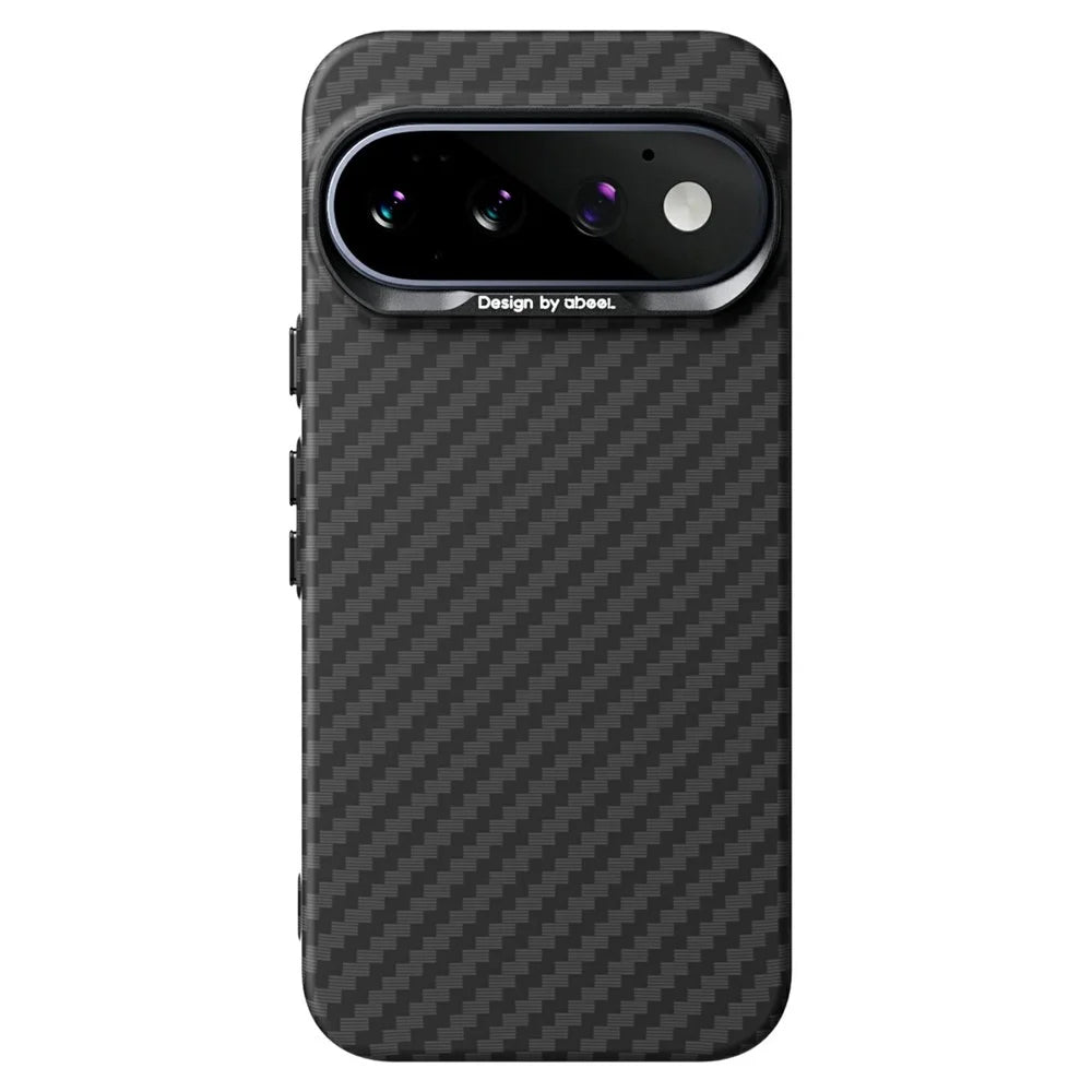 ABEEl for Google Pixel 11 Magnetic Case PC + TPU Ultra Thin Minimalist Phone Cover - Carbon Fiber Texture - 1