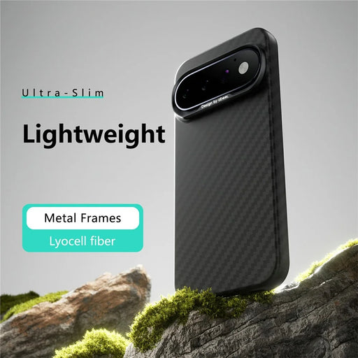 ABEEl for Google Pixel 11 Magnetic Case PC + TPU Ultra Thin Minimalist Phone Cover - Carbon Fiber Texture - 2