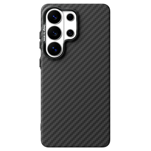 ABEEl for Samsung Galaxy S26 Ultra Magnetic Case PC + TPU Ultra Thin Minimalist Phone Cover - Carbon Fiber Texture - 1