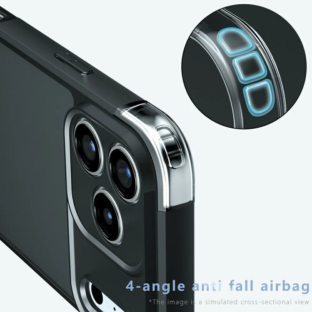 For iPhone 18 Pro Max / 17 Pro Max Case Skin-Touch TPU + PC Matte Phone Back Cover - Transparent Black - 5