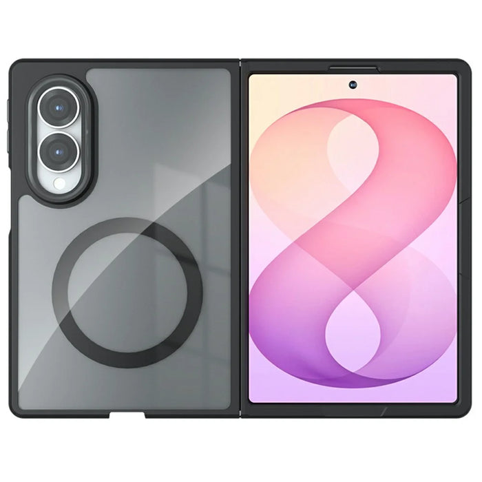 For Samsung Galaxy Z Fold8 Magnetic Case Clear TPU + PC Shockproof Phone Cover - Transparent - 2