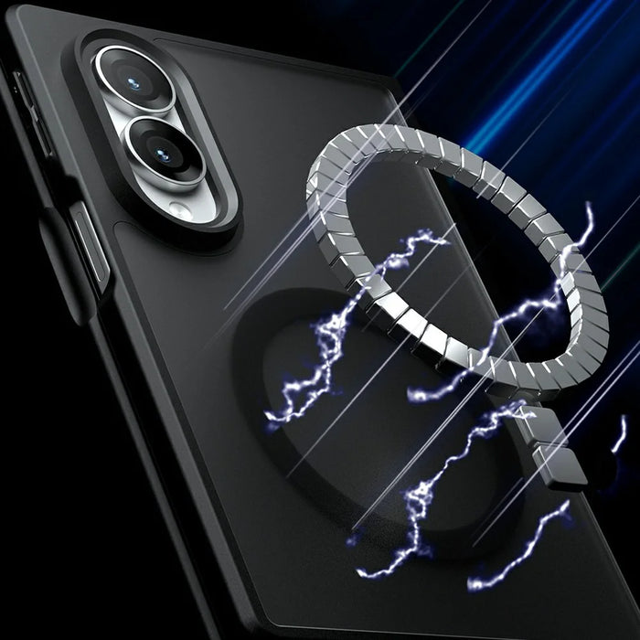 For Samsung Galaxy Z Fold8 Magnetic Case Clear TPU + PC Shockproof Phone Cover - Transparent - 3