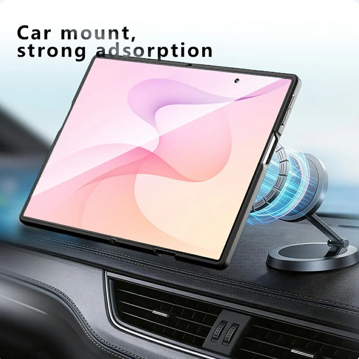 For Samsung Galaxy Z Fold8 Magnetic Case Clear TPU + PC Shockproof Phone Cover - Transparent - 4