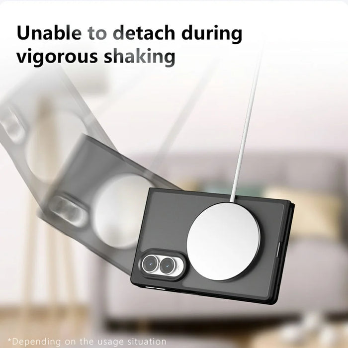 For Samsung Galaxy Z Fold8 Magnetic Case Clear TPU + PC Shockproof Phone Cover - Transparent - 5