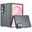 For Samsung Galaxy Z Fold8 Case Skin-Touch TPU + PC Matte Phone Back Cover - Transparent Black - 1