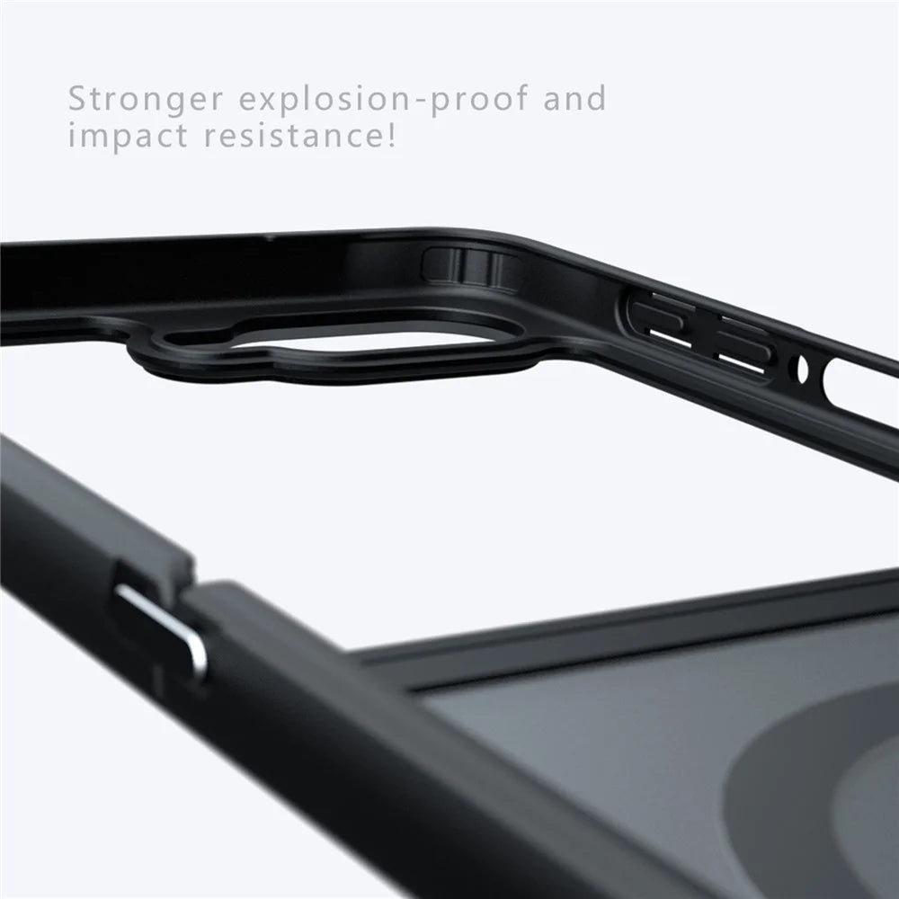 For Samsung Galaxy Z Flip8 Magnetic Case Clear TPU + PC Shockproof Phone Cover - Transparent - 7