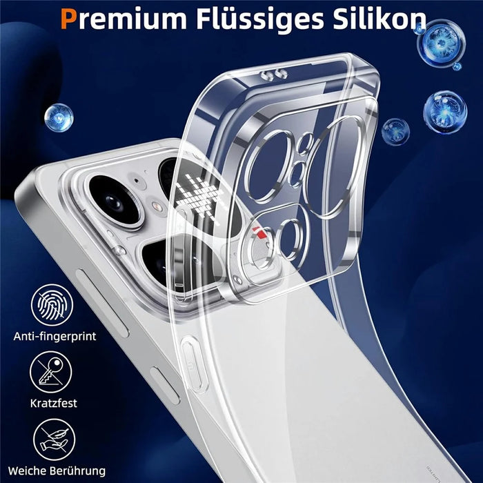 For Nothing Phone (4a) Pro Case TPU Clear Phone Cover + 2PCS Tempered Glass Screen Film 2.5D Arc Edge - 6