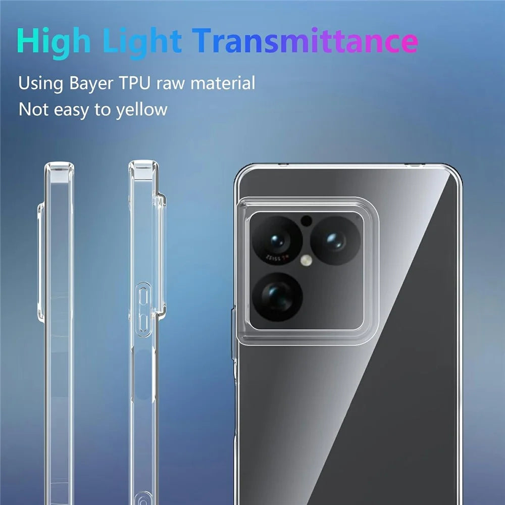 For Sony Xperia 1 VIII Case TPU Clear Phone Cover + 2PCS Tempered Glass Screen Film 2.5D Arc Edge - 3