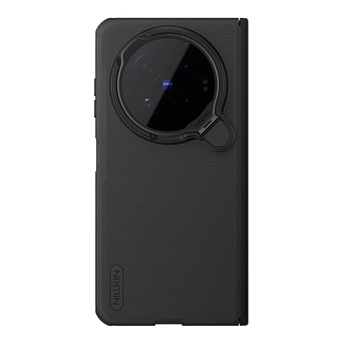 NILLKIN Super Frosted Shield Prop For vivo X Fold6 5G Magnetic Case Clear Lens Lid Kickstand PC Phone Cover - Black - 4
