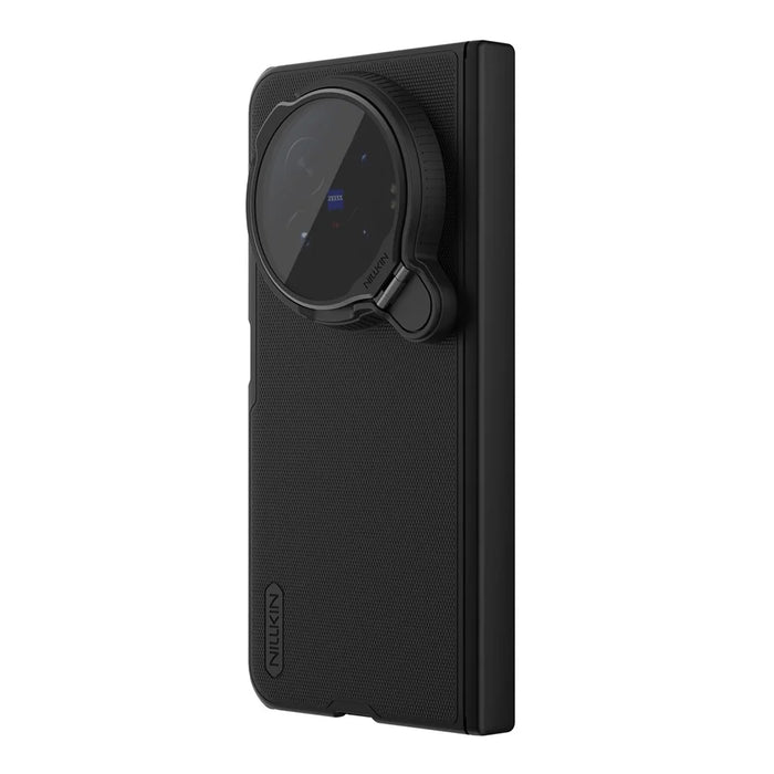 NILLKIN Super Frosted Shield Prop For vivo X Fold6 5G Magnetic Case Clear Lens Lid Kickstand PC Phone Cover - Black - 5