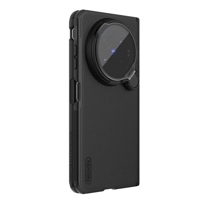 NILLKIN Super Frosted Shield Prop For vivo X Fold6 5G Magnetic Case Clear Lens Lid Kickstand PC Phone Cover - Black - 6